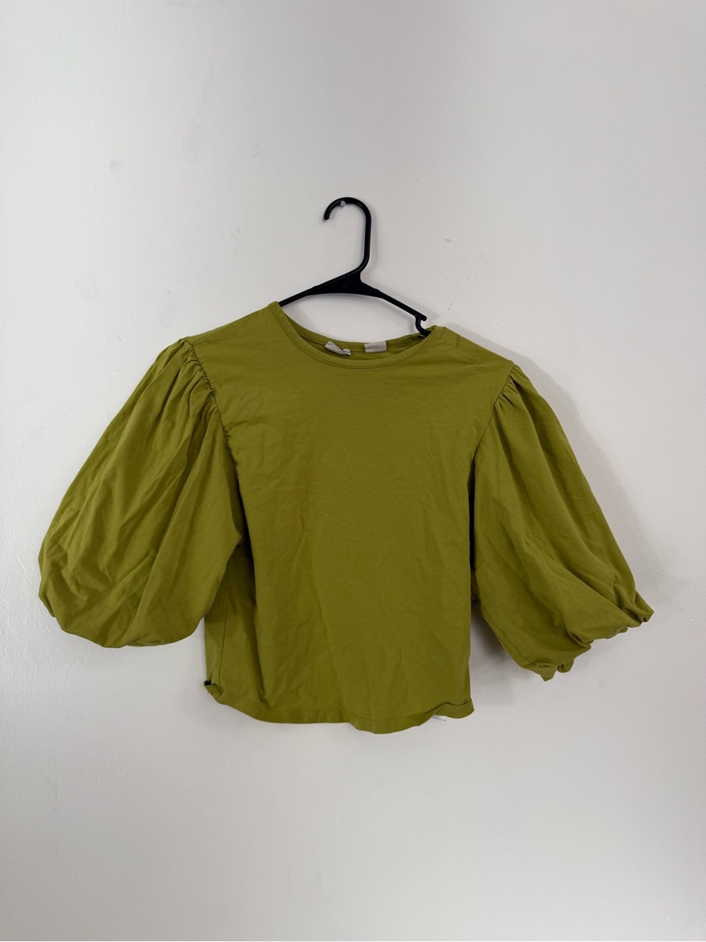 Levi's Olive Green Puff Sleeve Top